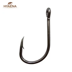 Hyaena-anzuelos de pesca de caña larga para agua salada, 150, 2/0,3/0,4/0,5/0,6/0,7/0,8/0