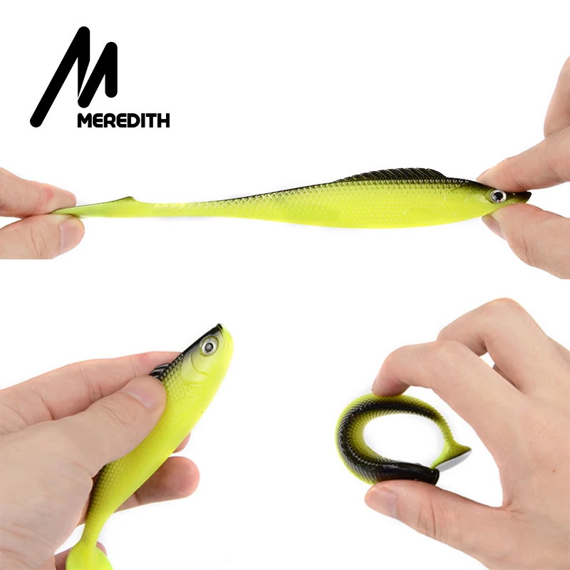 MEREDITH trucha pez 3D señuelos realistas 10 unids/lote 13g/110mm modelo caliente pesca señuelos blandos - imagen 3