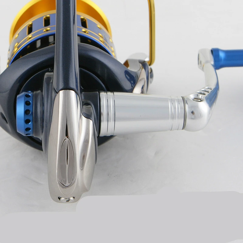 Okuma-carrete de pesca SALINA II, accesorio giratorio con doble freno, para carpa marina, carrete de alambre de aleación de aluminio - imagen 4