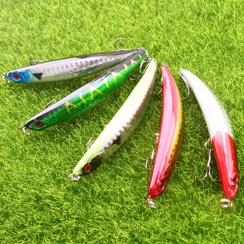 Señuelos de Pesca de lápiz de 90mm y 7,5g, Wobblers de agua superior, aparejos artificiales duros, Crankbait, señuelo de lubina, Pesca de pececillos, 1 ud. - imagen 2