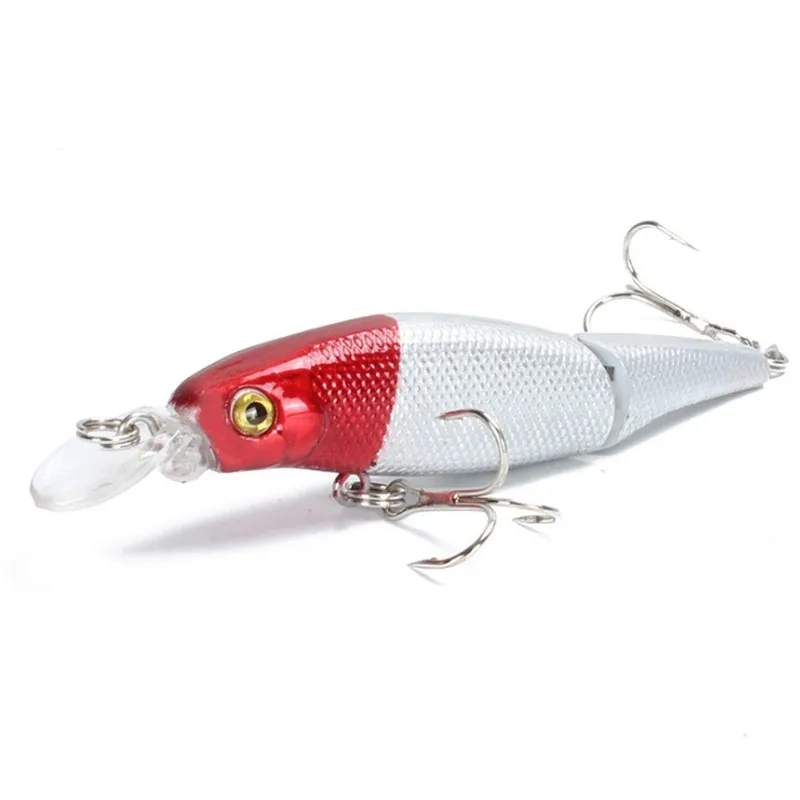 Señuelos de Pesca de Lucio Wobblers, secciones multiarticuladas, cebo Crankbait, pez falso, pececillos artificiales, aparejos de pesca, 7,7g, 9,5 cm, 1 pieza - imagen 5