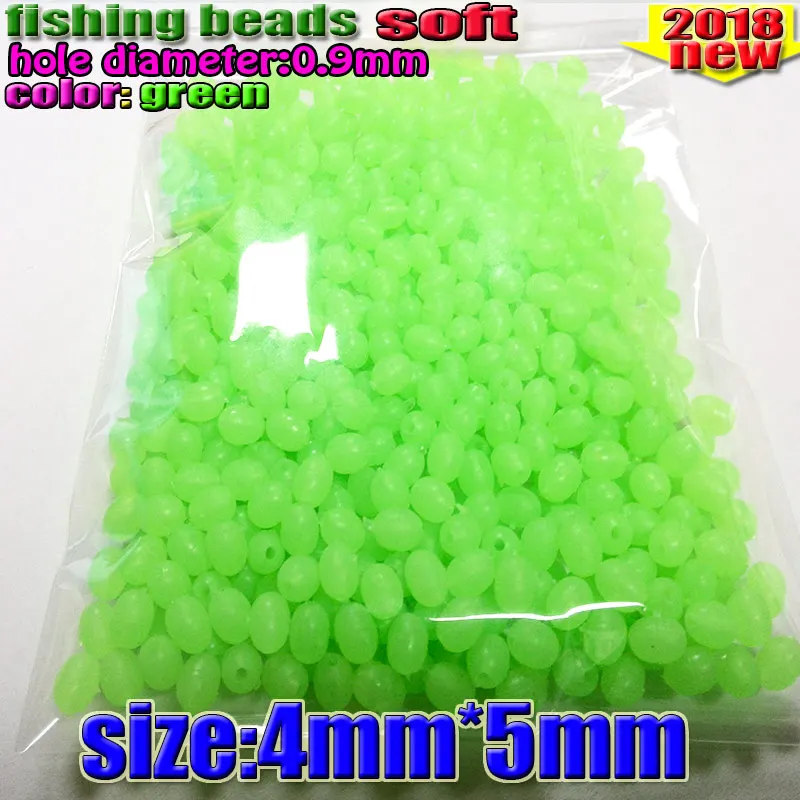 Cuentas pesca luminosas brillan en oscuridad – Plástico resistente - imagen 2