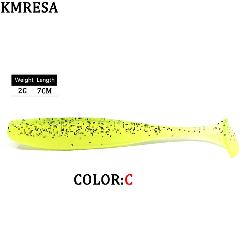 Souple de leurre 20 unids/lote 70mm 2g Señuelos de Pesca de silicona suave limpiador fácil cebo suave de silicona de doble Color carpa - imagen 3