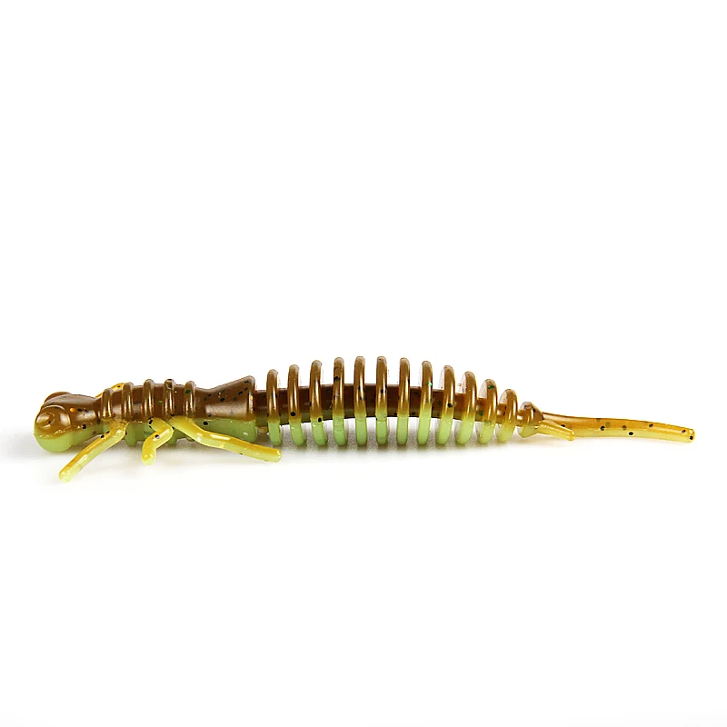 2019 nueva larva supercontinente señuelos blandos señuelos artificiales pesca gusano silicona lubina Lucio Minnow Swimbait Jigging plástico - imagen 5