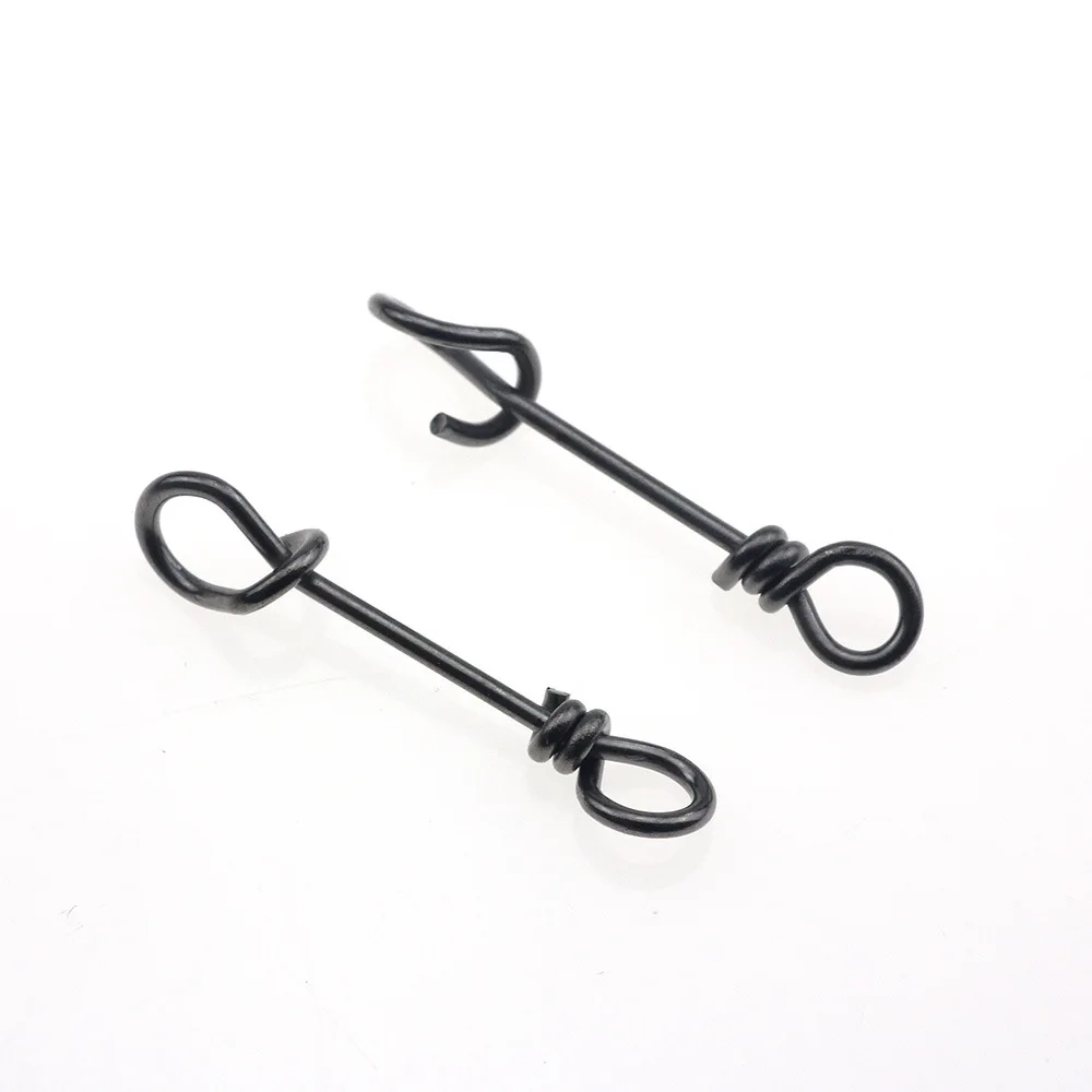 Broches giratorios de pesca de acero inoxidable, accesorio de conexión rápida, 20 unidades por lote - imagen 3