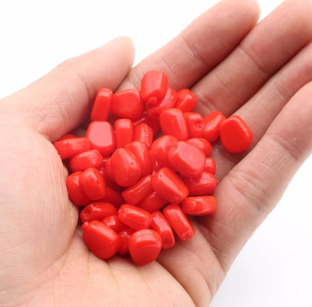 LEOSPORT-cebos blandos de maíz de 1cm, 4 colores, señuelo de pesca de silicona, carpa Artificial, cebos flotantes, juego de aparejos de pesca, 50 Uds. - imagen 3