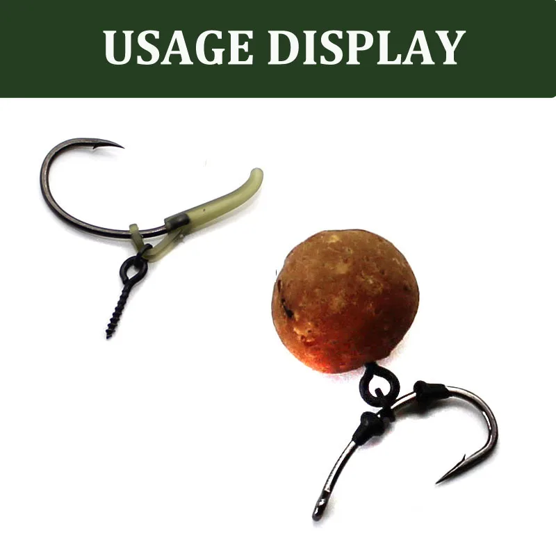 Anzuelo de pesca de carpa, accesorios de aparejo para el cabello, para Método alimentador, 20 Uds. - imagen 4