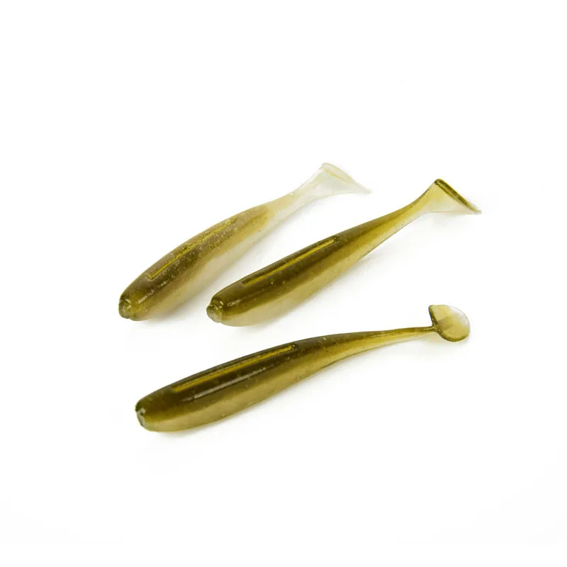 5 unids/lote 65mm 1,8g Wobblers Señuelos de Pesca Swimbaits cebo suave de silicona carpa de doble Color señuelo suave Artificial - imagen 4