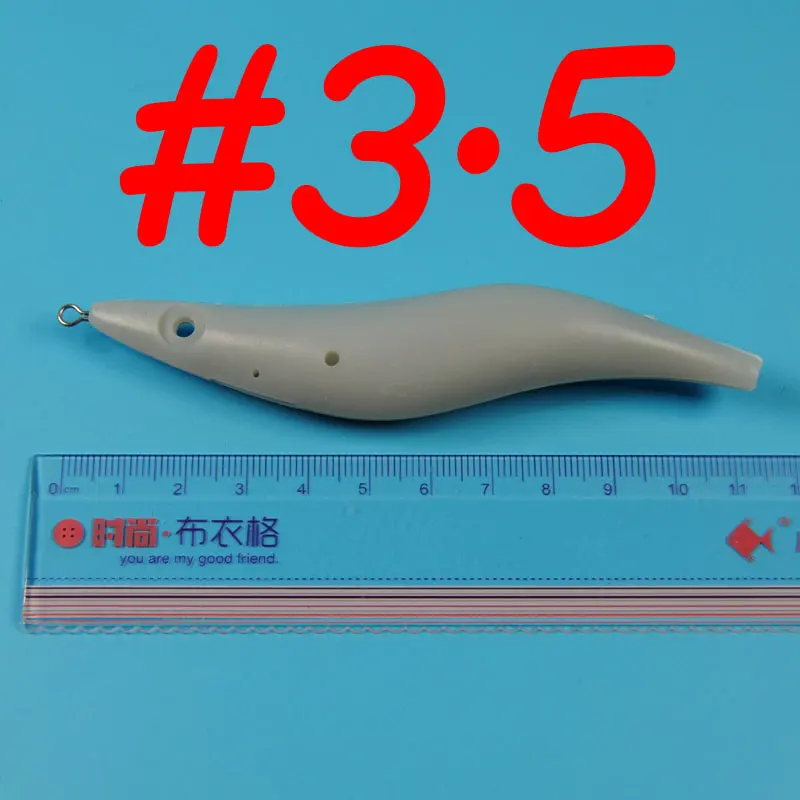 12 juegos 2,5 #   3.0 #   3.5 #   Kits de bricolaje de plantilla de calamar, incluidos espacios en blanco, ganchos para ojos, tela, piel, pluma, peso de plomo - imagen 4