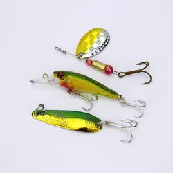 Kit Señuelos Fishing Spinner Cuchara Popper Minnow