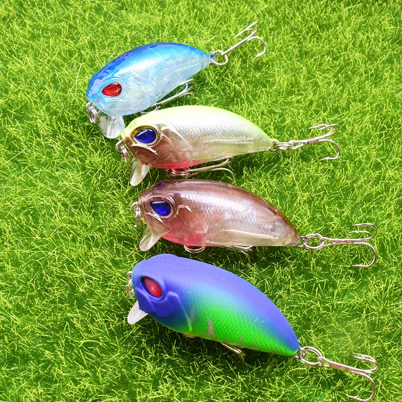 WDAIREN-cebos duros de 50mm y 7g para pesca de pececillos, señuelos artificiales Crankbait Wobblers para Lucio Swimbait, aparejos de pesca WD-593 - imagen 2
