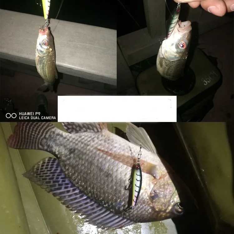 Señuelo de pesca ondulado, vibración lenta, 4,8 cm/4g, lápiz que se hunde, vibración, láser de fundición larga magnética, anzuelo atriicial para propietario - imagen 3