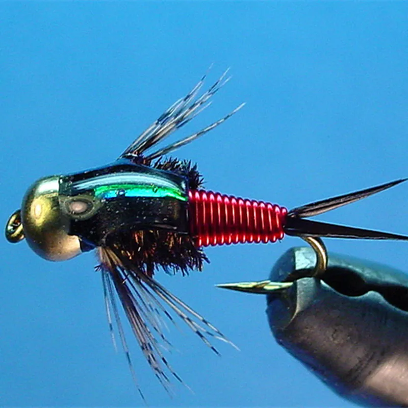 KKWEZVA, 10 colores, diámetro mixto, alambre de cobre de 0,3mm/señuelo de pesca con mosca, material para hacer cebo, Midge Larve, Ninfa, Material para atar moscas - imagen 5