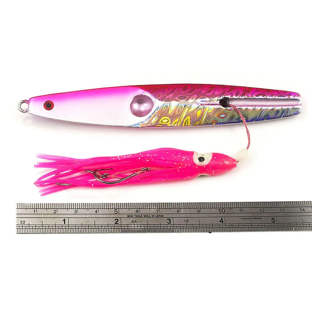 Plantillas Countbass Inchiku 150g 5,3 oz con anzuelo de asistencia de pulpo, señuelos de Jigging de pargo de barco inferior para pesca - imagen 4