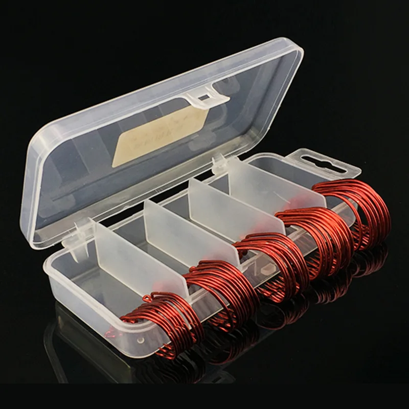 Anzuelo de gusano rojo y negro, anzuelo de pesca de acero rico en carbono, tamaño 2 #   1 #   1/0 #   2/0 #   3/0 #   Juego de 51 piezas de cebo blando para Texas Rig - imagen 5