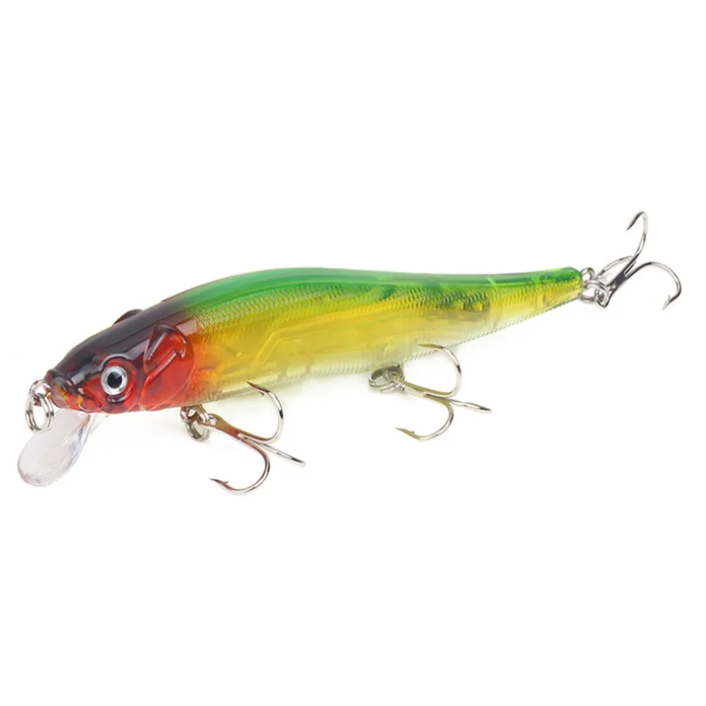 Señuelo de pesca de pececillos, cebo Artificial duro Wobblers Crankbait para trucha, Lucio, Carpa, aparejos de pesca, 11,5 cm, 13,5g isca, 1 pieza - imagen 4