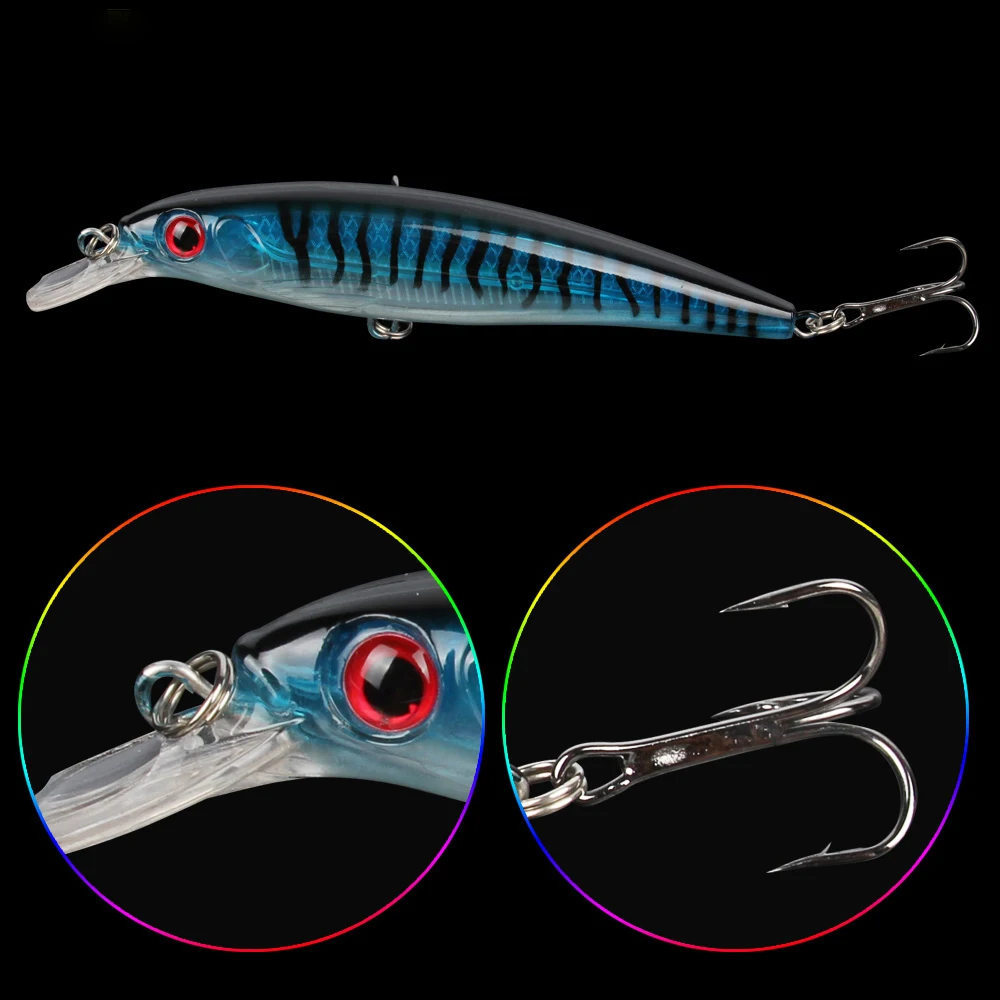 Goture-señuelo de pesca de agua dulce y salada, cebo Artificial de 7g y 13,5g, Wobbler para lubina, Minnow, 20 piezas - imagen 4