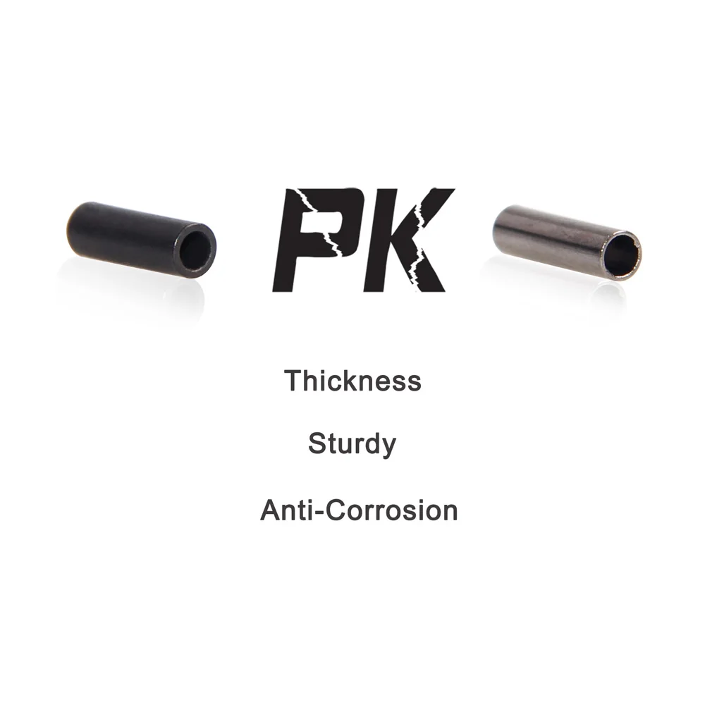 Shaddock Fishing 50 unids/bolsa tubo de pesca de cobre redondo negro mate tubo de alambre de pesca mangas de engarzado accesorios de línea de conector - imagen 4