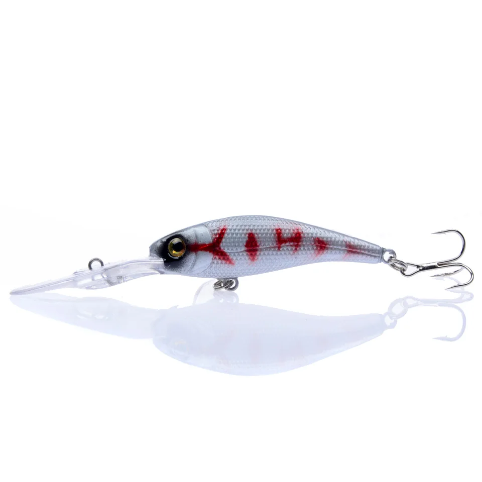 Leosport1-señuelo duro de pesca, cebo flotante lento, 10cm, 8g, Minnow Crankbait, ABS, alta calidad - imagen 3