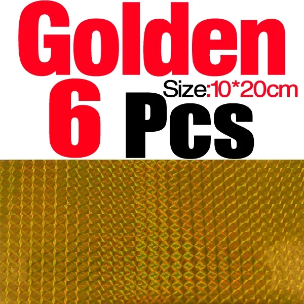 6pcs Golden