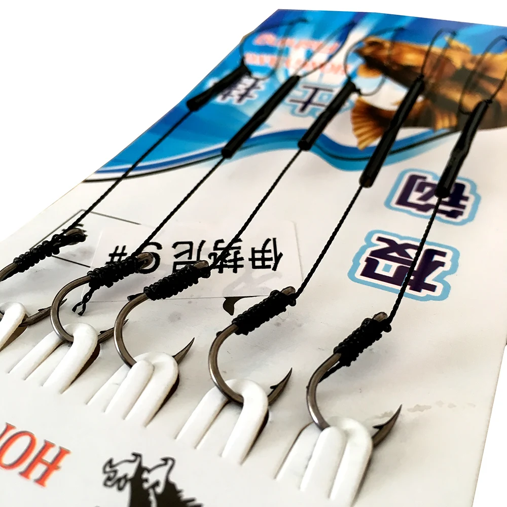 Anzuelos de acero de alto carbono con 5 aparejos pequeños, Gancho de cuerda giratoria - imagen 4