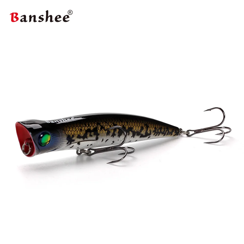 Banshee-señuelo de pesca de agua salada GT, Wobbler Popper, cebo duro artificial, 115mm, 22g, Bubble Burst JR VP03 - imagen 5