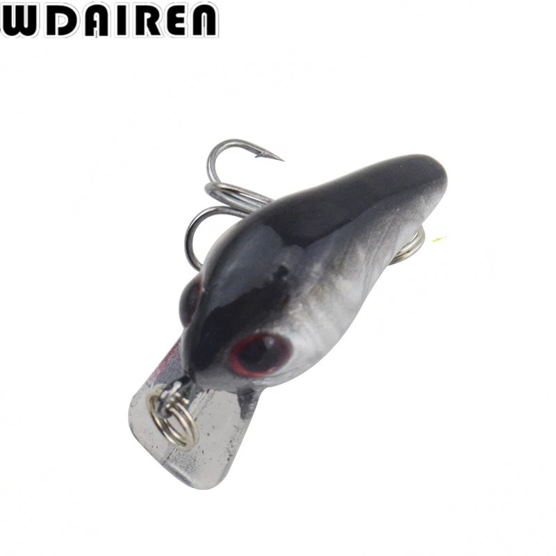 WDAIREN-Mini señuelos duros artificiales de invierno, 1 unidad, Crankbait, aparejos de pesca, 3cm, 1,2g, Swim bait, Japón, WD-033 - imagen 4