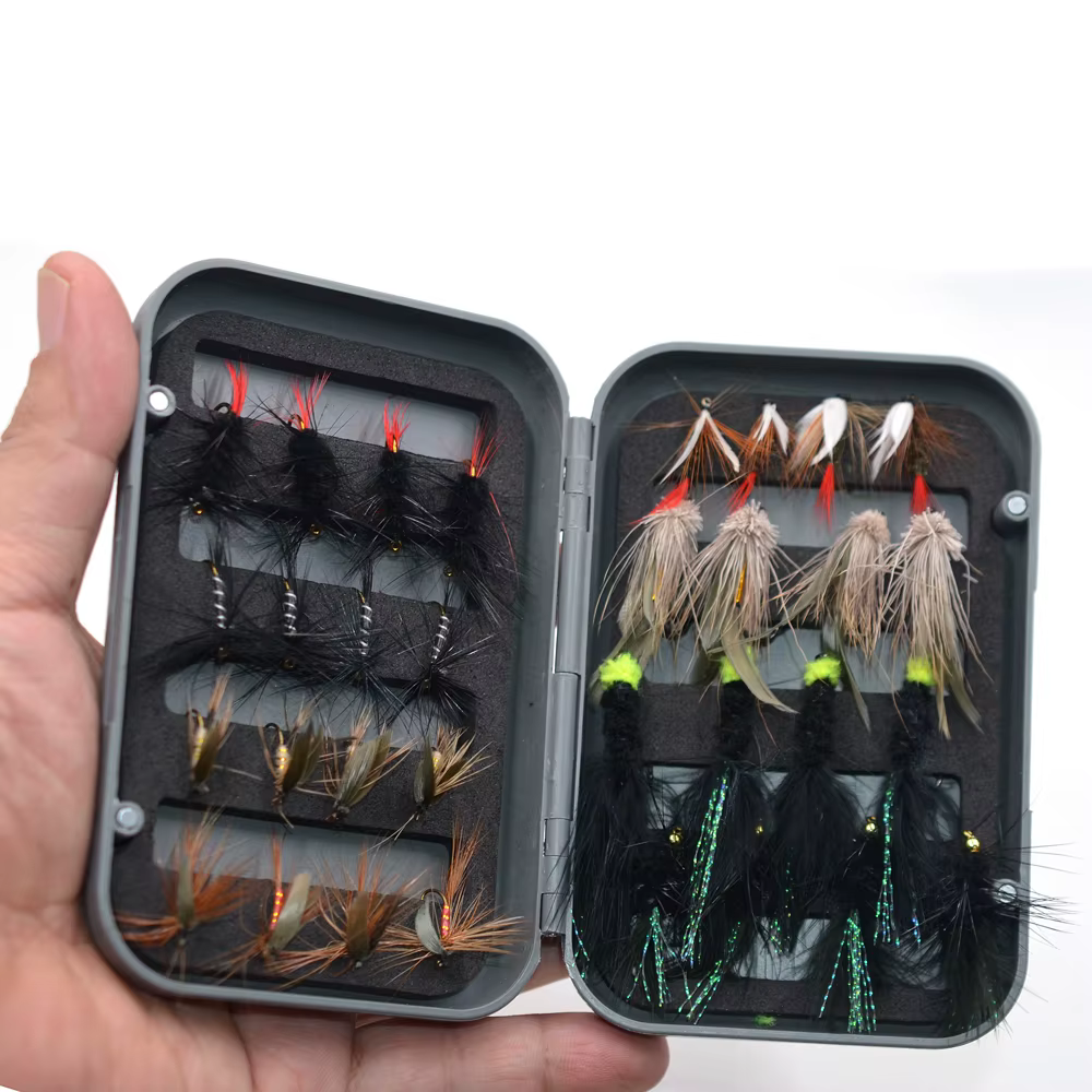 Streamer Woolly Bugger Mnft – Moscas secas negro y marrón para mosca - imagen 5