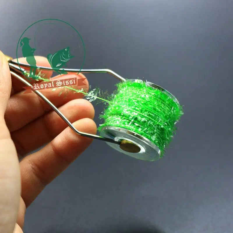 Royal Sissi 10 carretes de varios colores, hilo de chenilla de oropel de cactus, tira de Flash de cristal, insectos de ninfas, materiales de atado de moscas - imagen 4