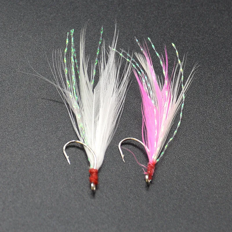 Anzuelos Jig Head curvos con pluma – para señuelos de cuchara pequeños - imagen 5
