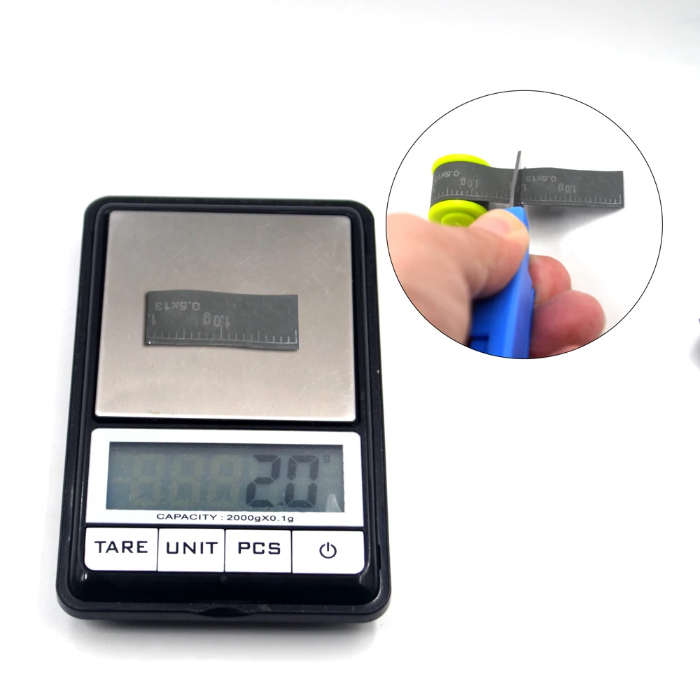 MNFT 2 uds alta calidad 0,5 MM báscula de pesca plomo revestimiento lateral ambiental ajuste preciso peso plomo accesorios de pesca de carpa - imagen 4