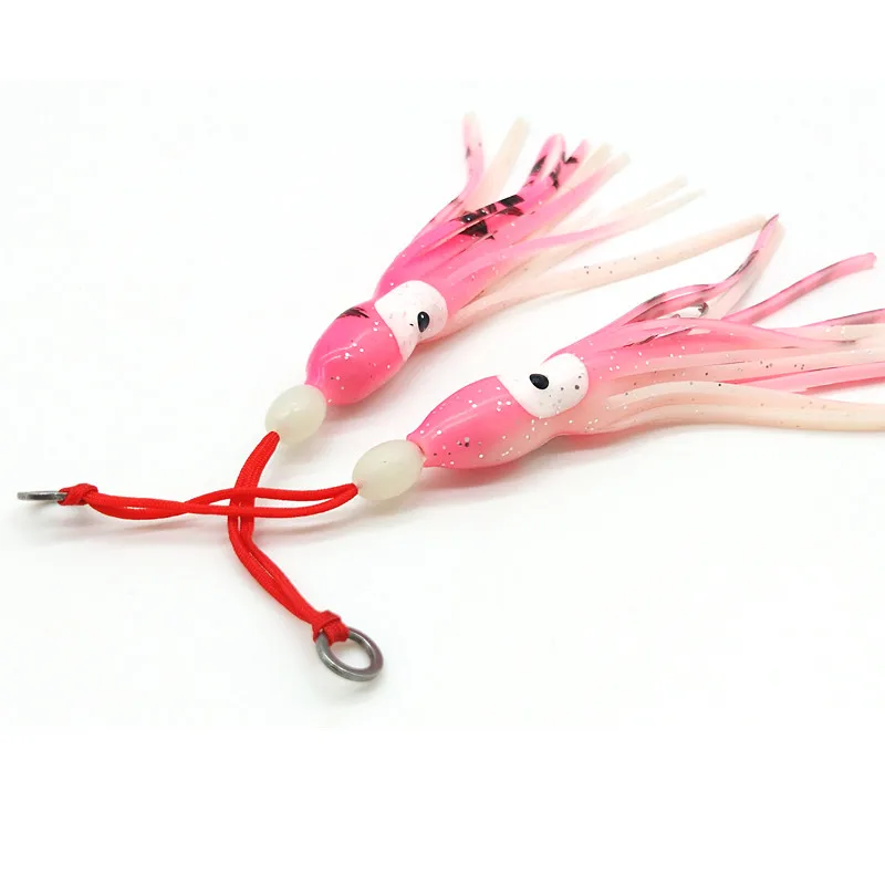 SUNMILE-Señuelos de Pesca de calamar, anzuelo de plantilla Inchiku asistido, accesorios de pesca, pulpo Jigs asistido Aook adecuado para Jigs Inchiku, 2 uds. - imagen 4
