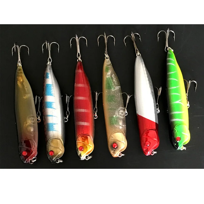 Señuelo de pesca para perros, cebo duro, señuelos tipo pececillo, Topwater, Zigzag, cebos de pesca de mar, 10,5 cm/11g - imagen 2