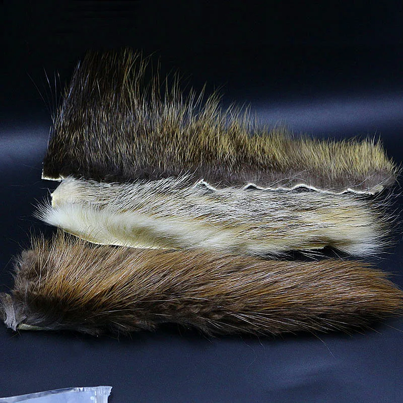 Prime-combo de pelo largo y peludo para atar moscas, Nutria, castor y tejón, pelo corporal para alas streamer y patrón de agua salada - imagen 3