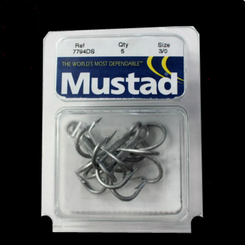 Mustad-anzuelos triples de pesca en el mar, alta calidad, 7794-ds # 3xbold 3xfortalece DACROMET tratado super agua de mar, 8 paquetes/lote - imagen 5