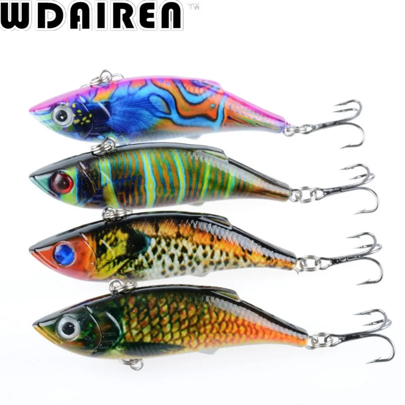 Señuelos de Pesca VIB, anzuelos de cascabel de 8cm y 11,8g, vibración para todos los niveles de agua, Wobblers, WD-389 de cebo para carpa, 1 unidad - imagen 5