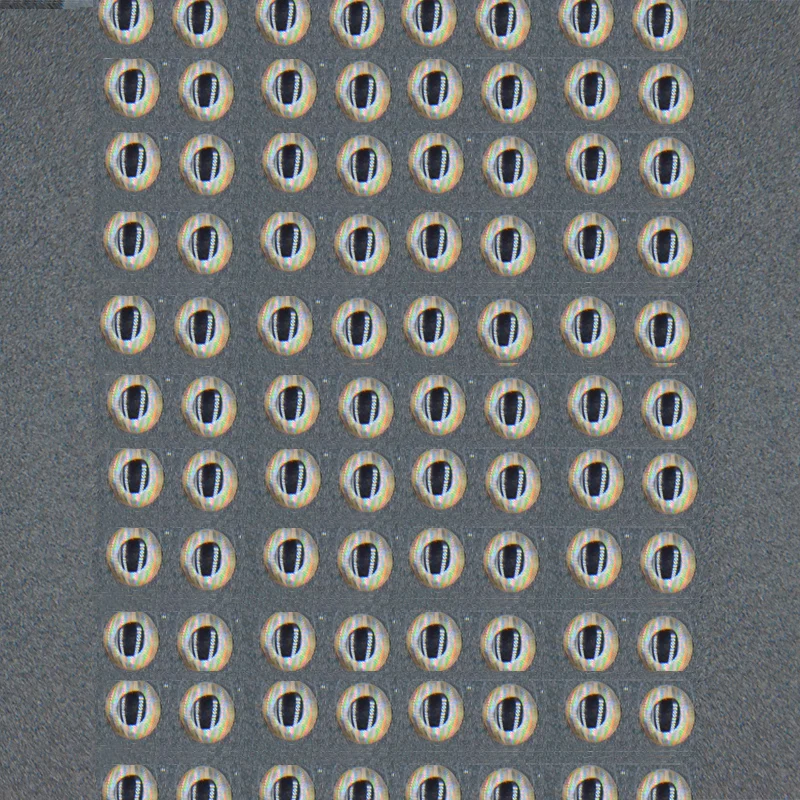 Ojos de pesca holográficos realistas 4D, 80 unidades, 4 estilos de serpentinas, cebos, accesorios de pesca con mosca - imagen 4