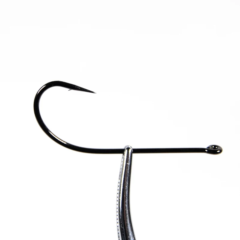 Gancho de pelo de ciervo Stinger de vástago largo, patrones de lubina de salmón de Lucio más pequeño, camarones de agua salada, ganchos de atado de moscas, 10 piezas, 2X - imagen 3