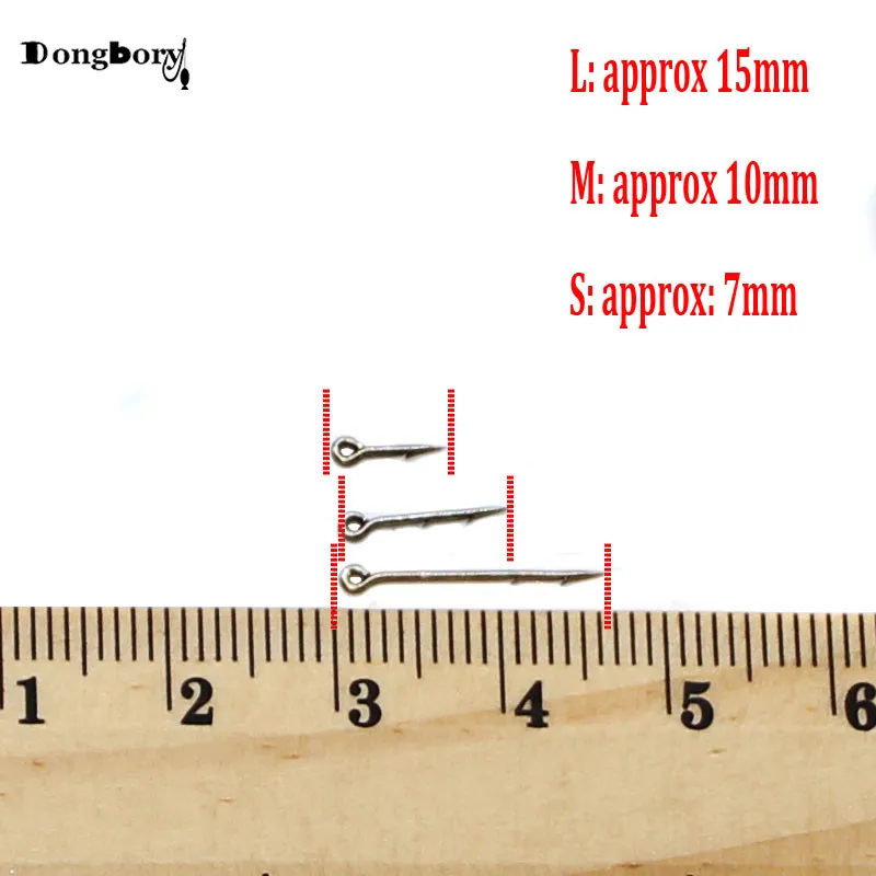 Dongbory-anzuelo de pesca de carpa, 50 unidades, cebo recto, dos barbas, Boilies ultrafinos, pincho para alimentador de carpa, aparejo de pelo de pesca - imagen 3