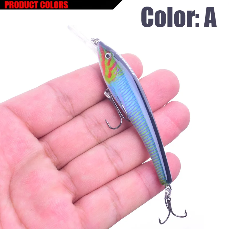 WDAIREN-señuelo de pesca Topwater profesional, 100mm, g 5,6, profundidad de pececillo, 0,5-1,6 m, cebo de Lucio, Wobbler - imagen 4