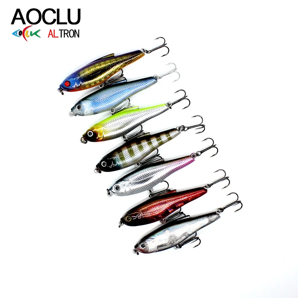AOCLU Mini lápiz que se hunde 48mm 4,1g cebo duro Minnow Wobbler señuelo de pesca lubina agua dulce salada 12 # Ganchos VMC - imagen 4