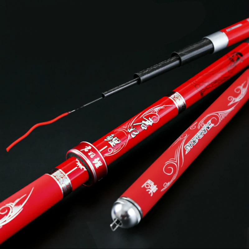 Caña de pescar ultraligera, aparejo de pesca de carpa, de carbono, 3,6-7,2 m - imagen 3