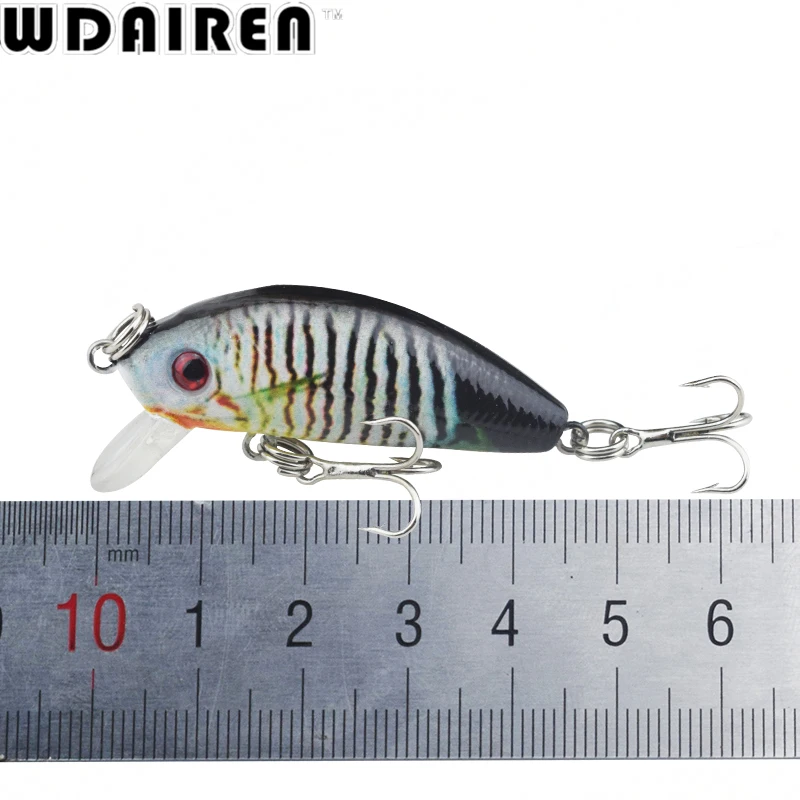 WDAIREN-señuelo de Pesca de pececillos, 1 unidad, 4,5 cm, 3,8g, cebos duros artificiales, lápiz, Wobbler, aparejos de Pesca de carpa - imagen 5