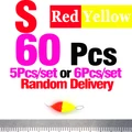60Pcs  Red Yellow  S