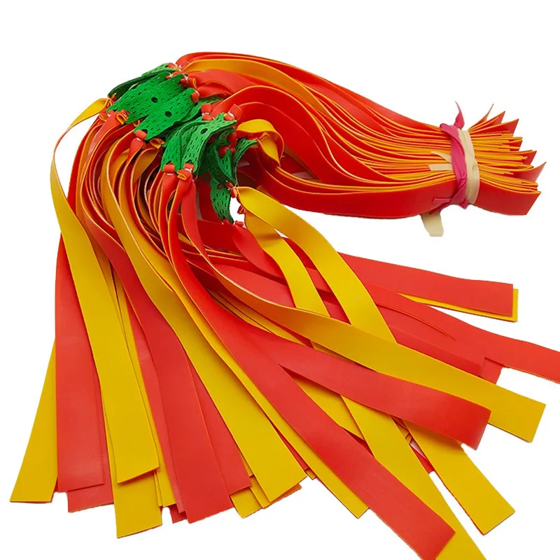 Banda de goma plana para tirachinas de caza, 5 piezas, 1mm-2mm de grosor, Látex Natural, elástica, adecuada para tiro - imagen 3