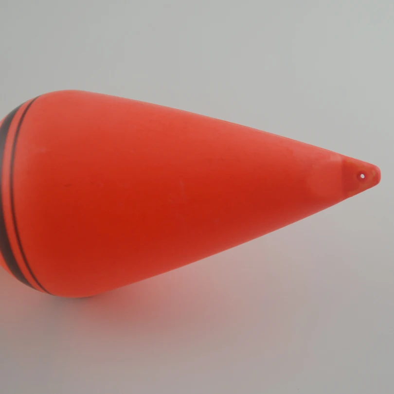MNFT 4 unids/pack flotador de pesca de plástico naranja forma de gran barriga boya Vertical flotadores Bobbers bola aparejos de pesca - imagen 4