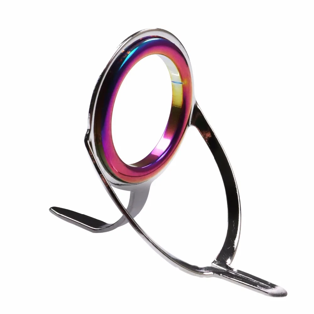 THKFISH-Guías de caña de pescar 75 piezas, Kit de reparación de caña de pescar, anillo de cerámica colorido, Láser de doble pierna, #6-#30 - imagen 5