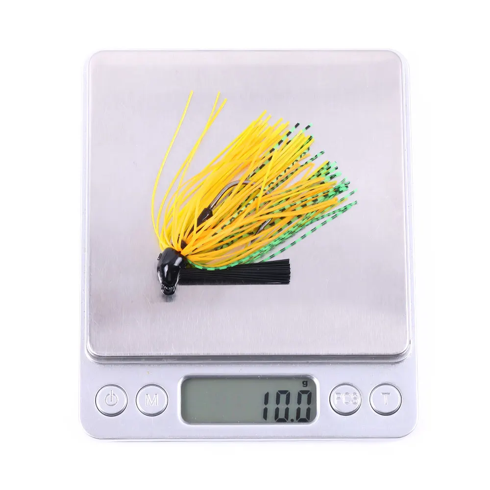 HENJIA 1 Uds 10g spinnerbait buzzbait Señuelos de pesca antibarb negro boca grande lubina pez barba Lucio plantilla de goma aparejos de pesca - imagen 4