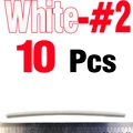 10PCS White Size 2