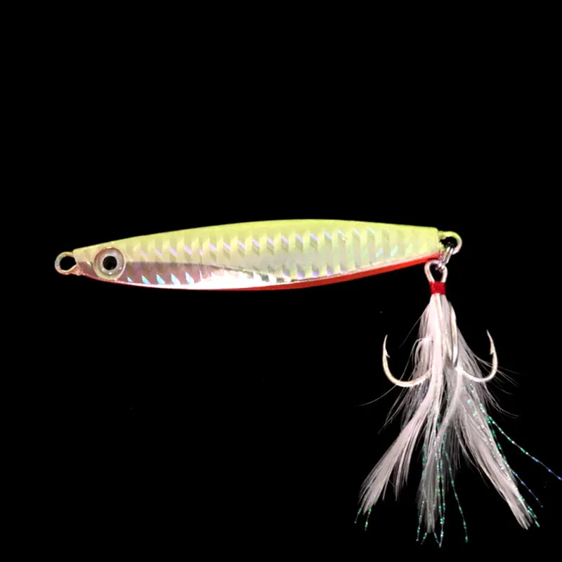 1 pieza venta Jigbait señuelo 40g 60g Shore Cast Señuelos de pesca cebo duro Artificial 8cm 9cm Jigs Minnow VIB aparejos - imagen 2